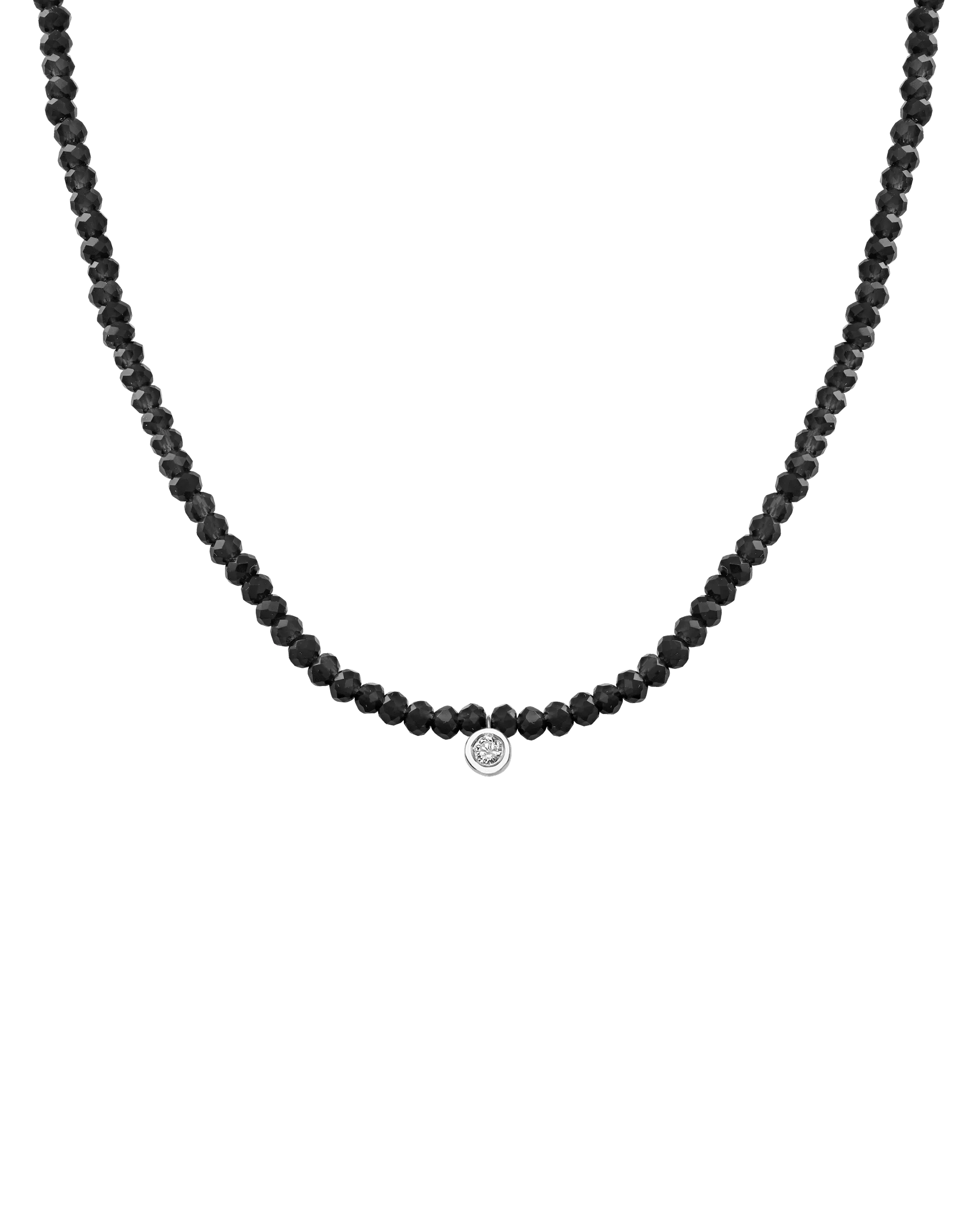 Apatite Gemstone & Diamond Necklace - 14K White Gold