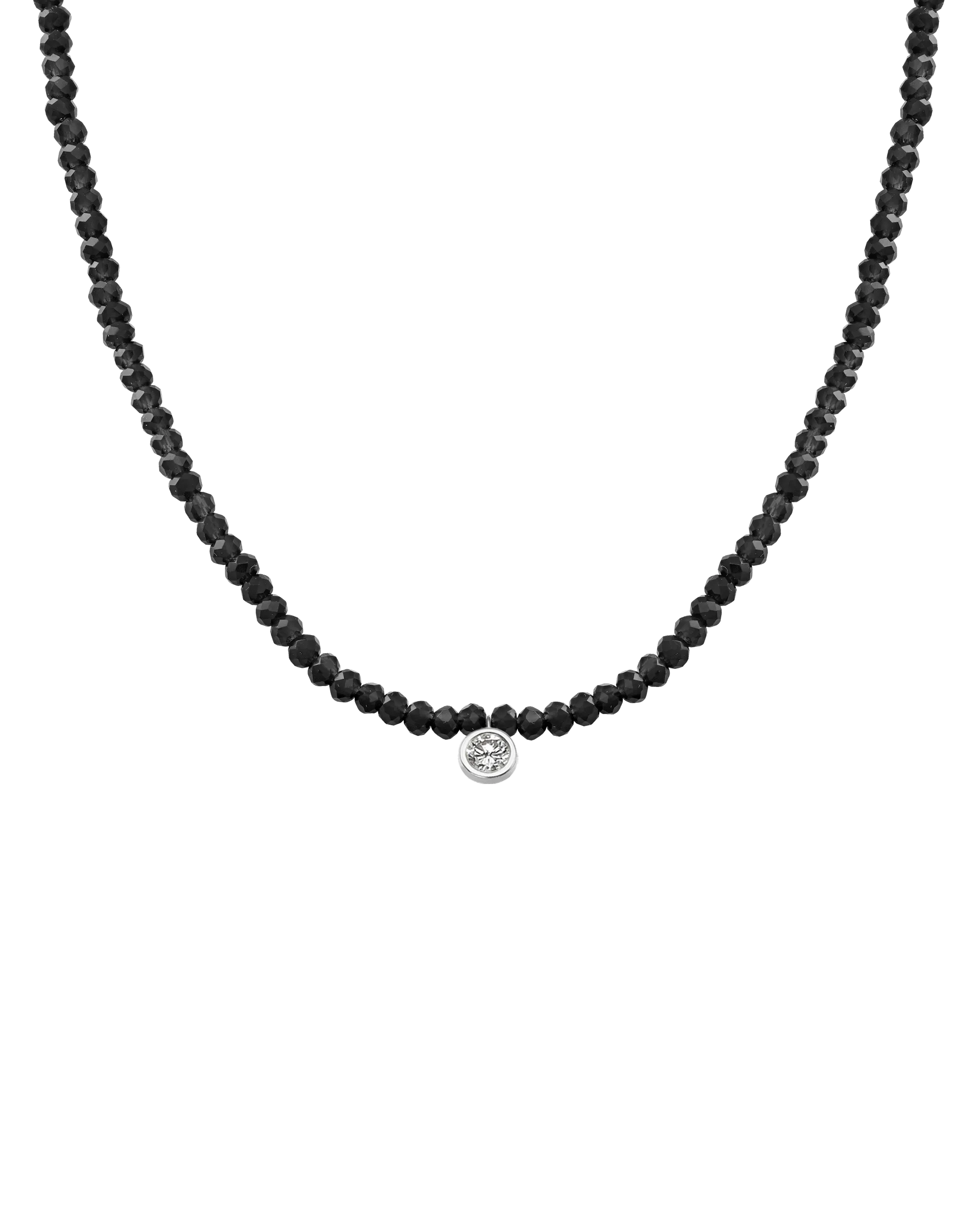 Apatite Gemstone & Diamond Necklace - 14K White Gold