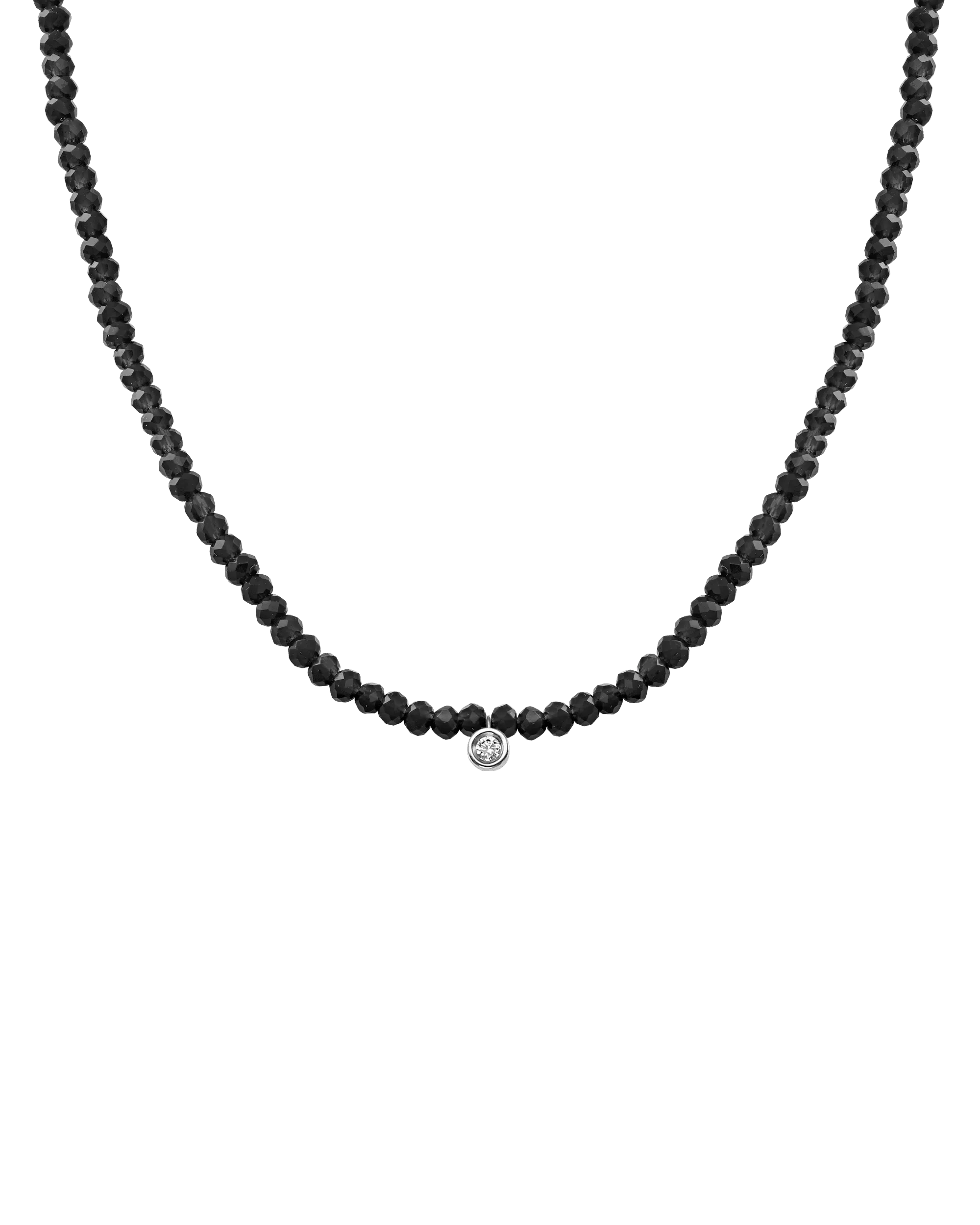 Apatite Gemstone & Diamond Necklace - 14K White Gold