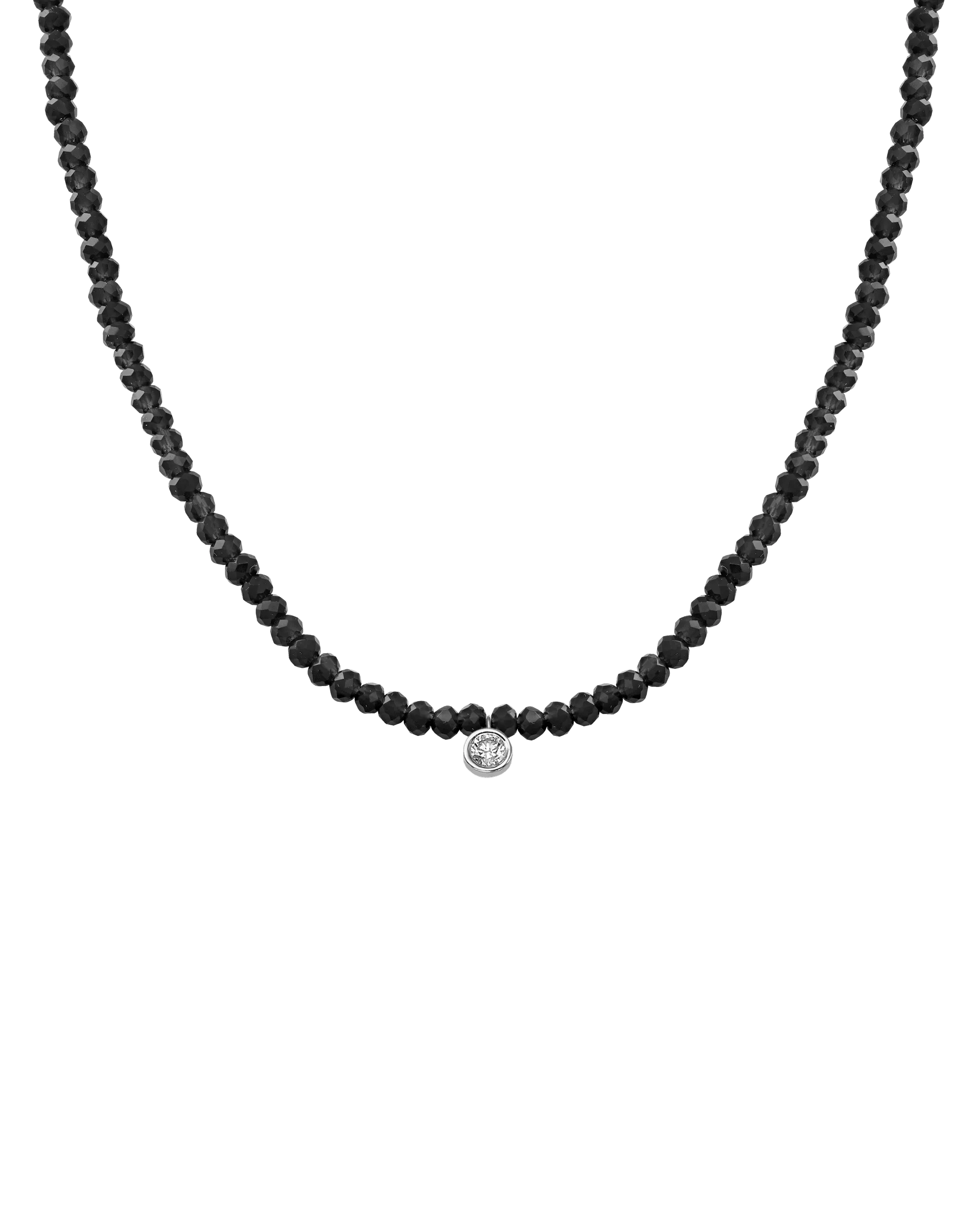 Apatite Gemstone & Diamond Necklace - 14K White Gold
