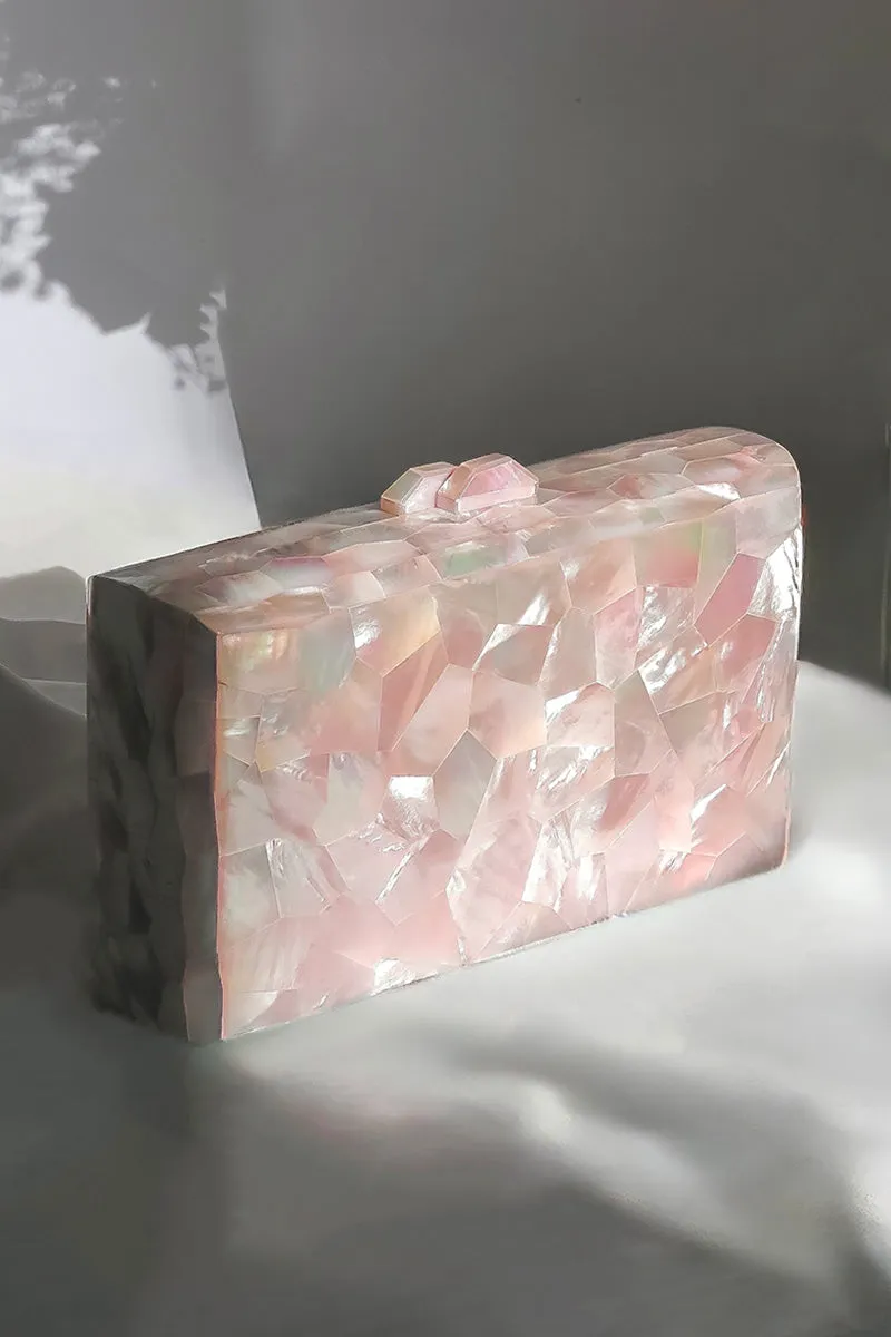APHRODITE CLUTCH IN PINK MOTHER OF PEARL