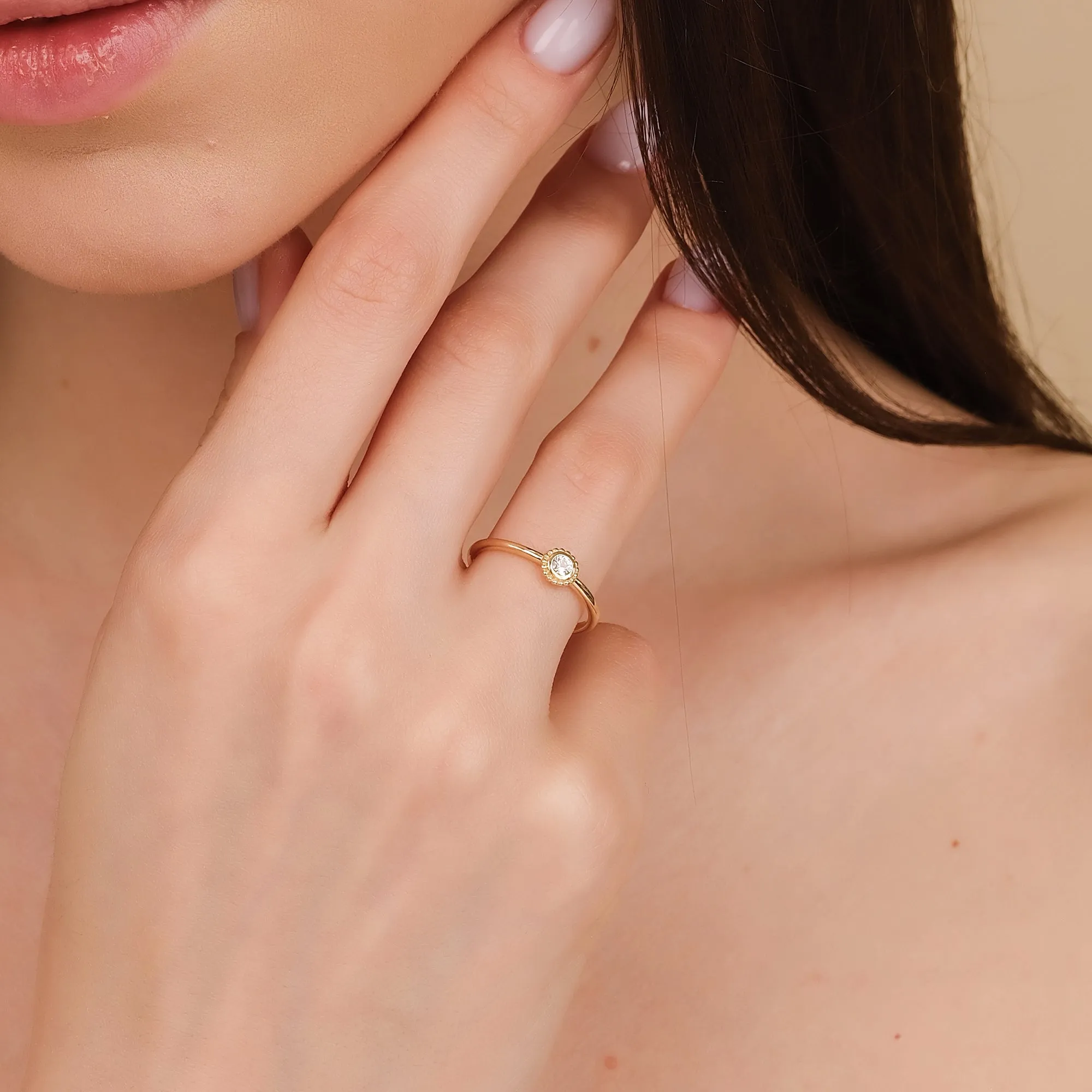 Aquamarine Art Deco Ring, Winnie