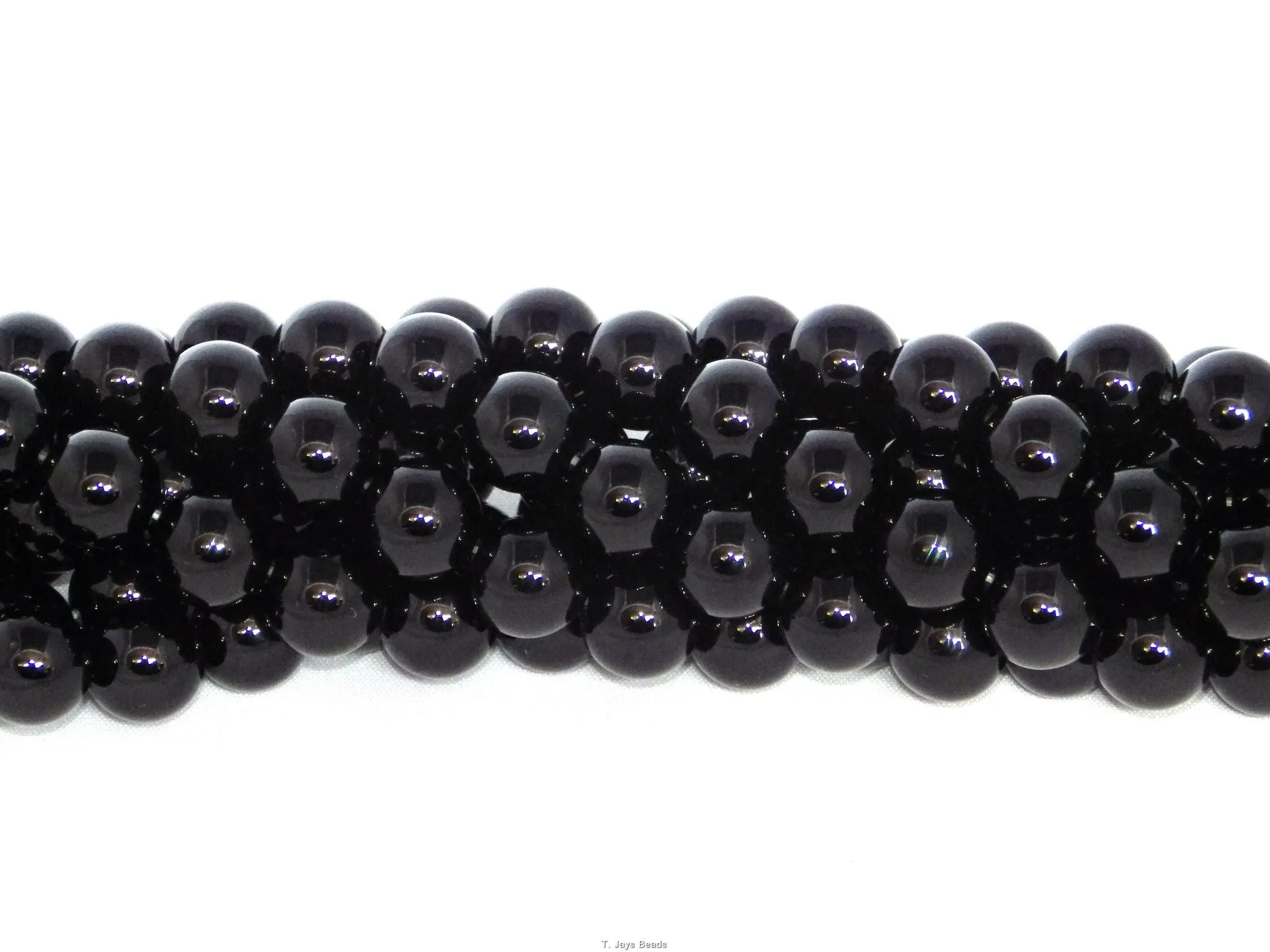 Black Onyx | Round Beads | 8mm | A Grade