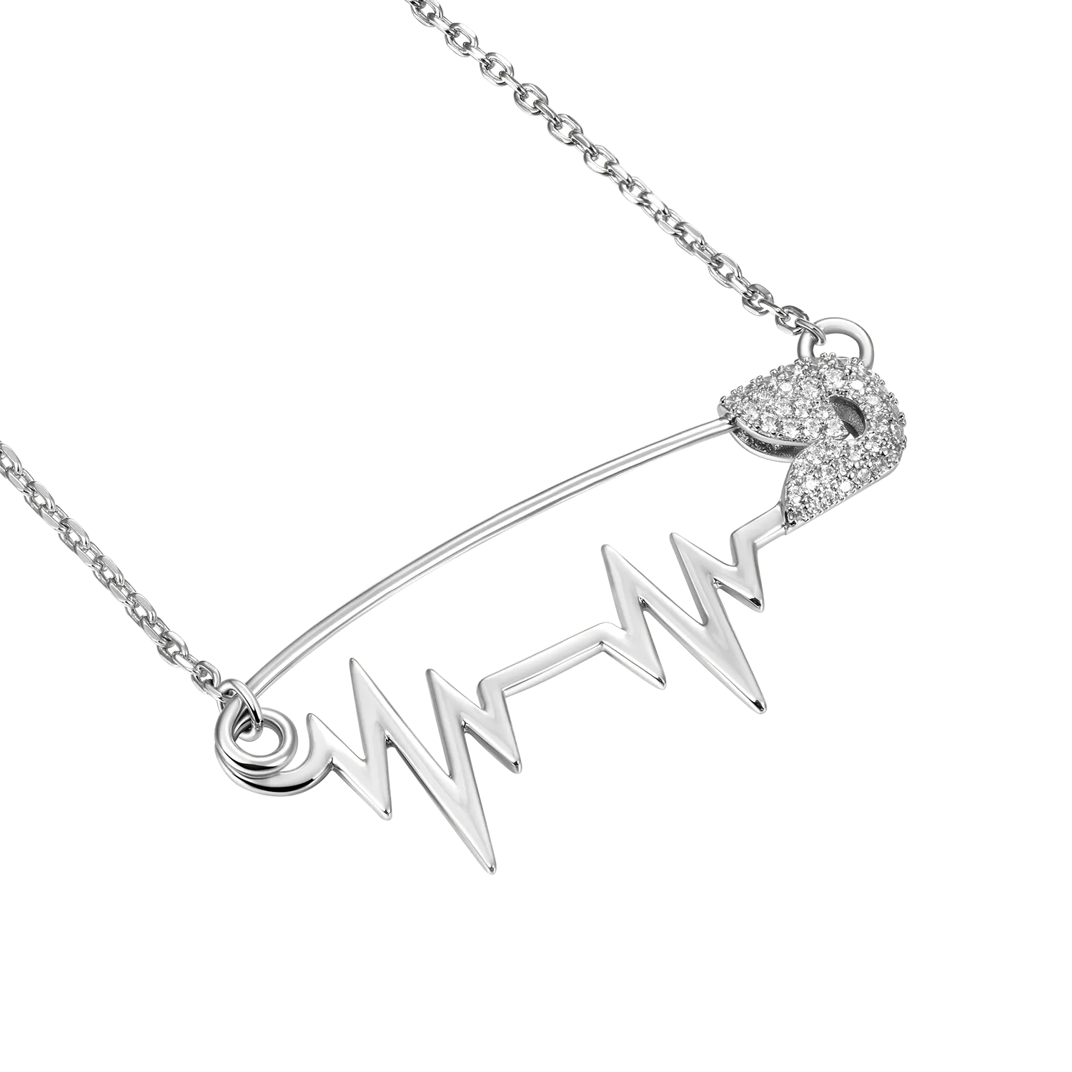 ESSENTIALS Heartbeat Pin Adjustable Necklace