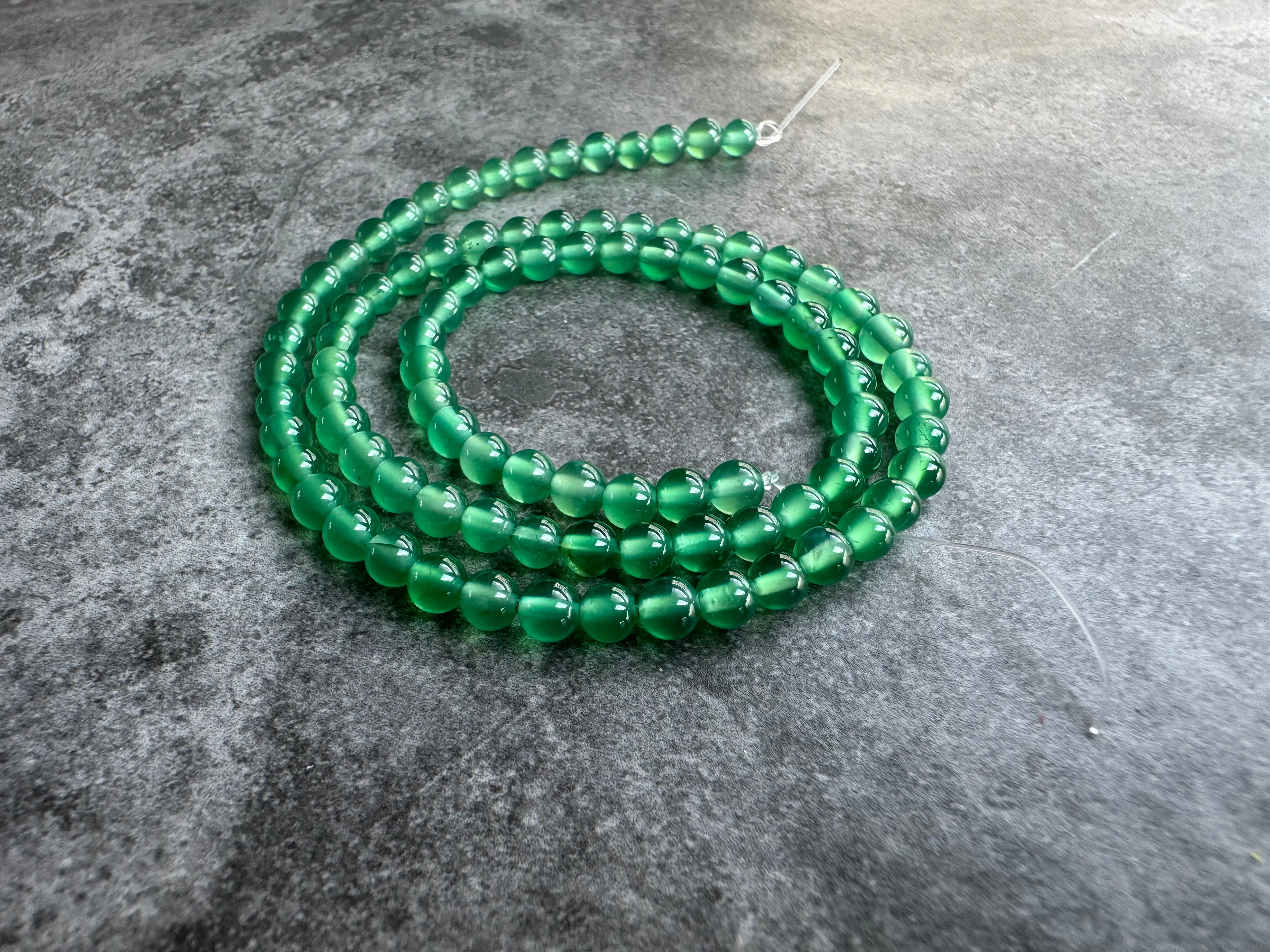 Green Onyx | Round Beads | 4mm