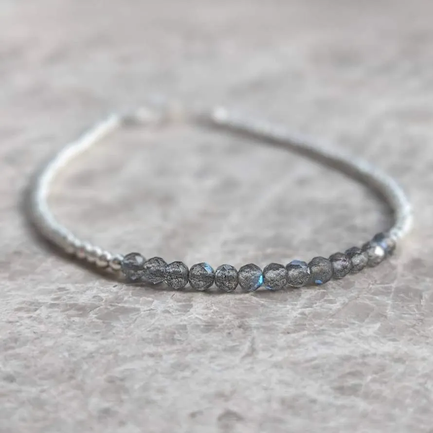 Labradorite and Sterling Silver Bracelet