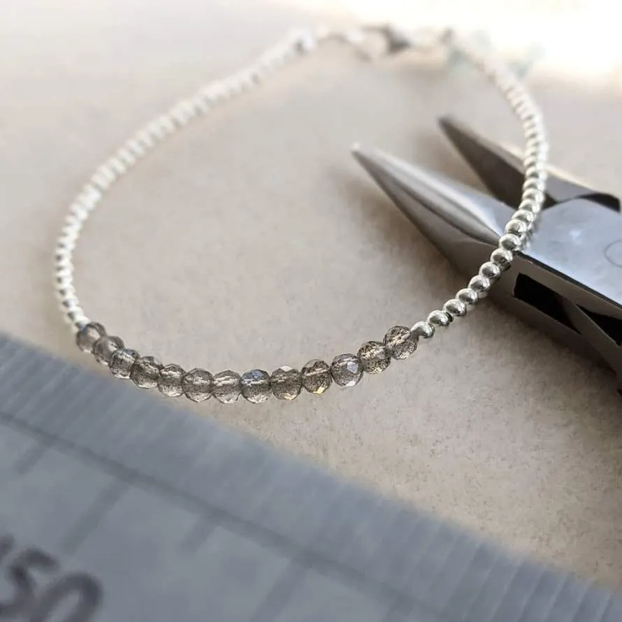 Labradorite and Sterling Silver Bracelet