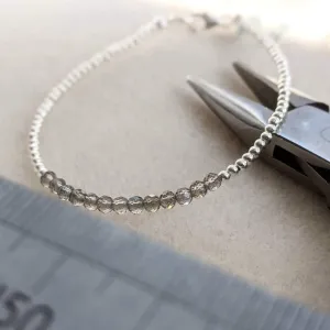 Labradorite and Sterling Silver Bracelet