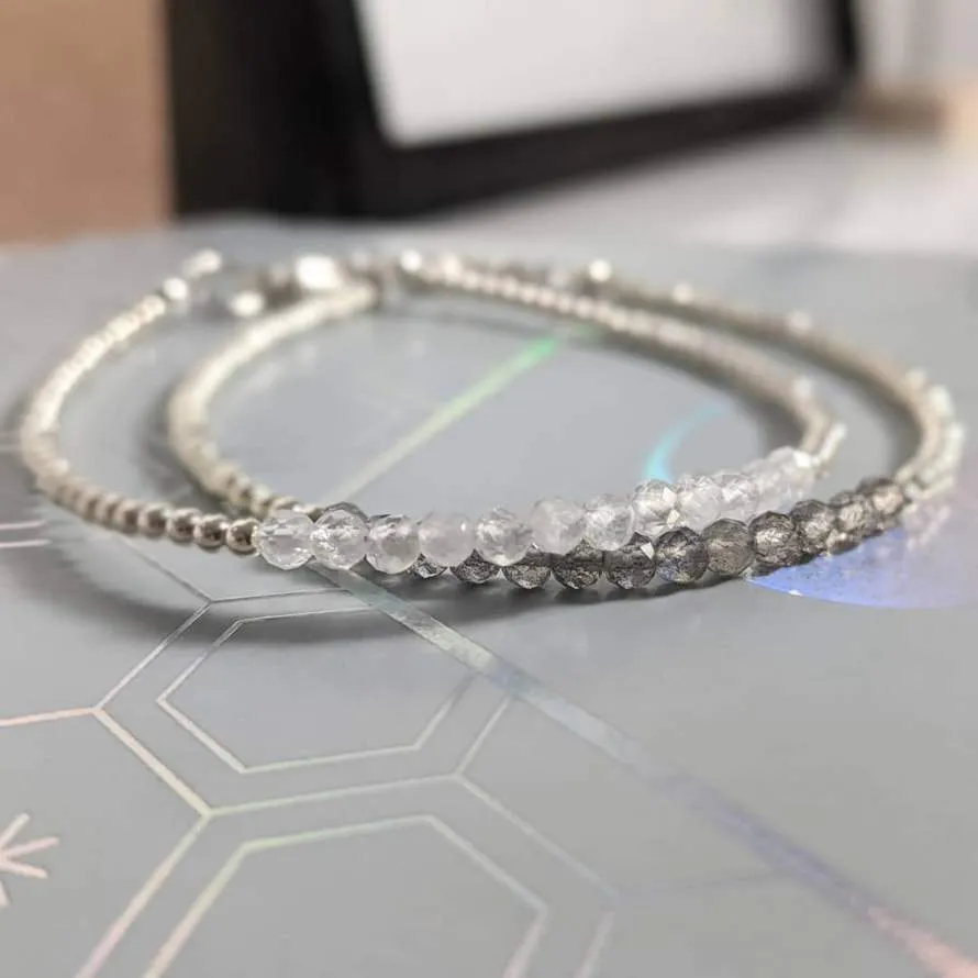 Labradorite and Sterling Silver Bracelet