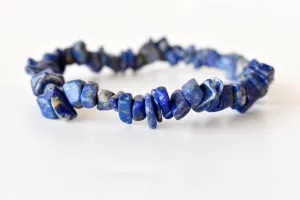 Lapis Lazuli Chip Bracelet (Good Fortune and Clarity)