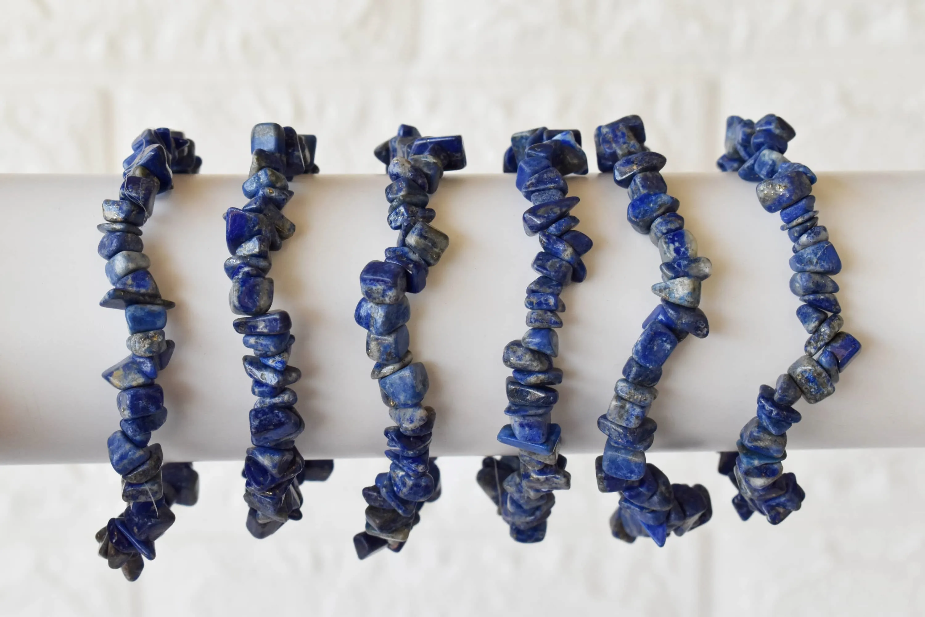 Lapis Lazuli Chip Bracelet (Good Fortune and Clarity)
