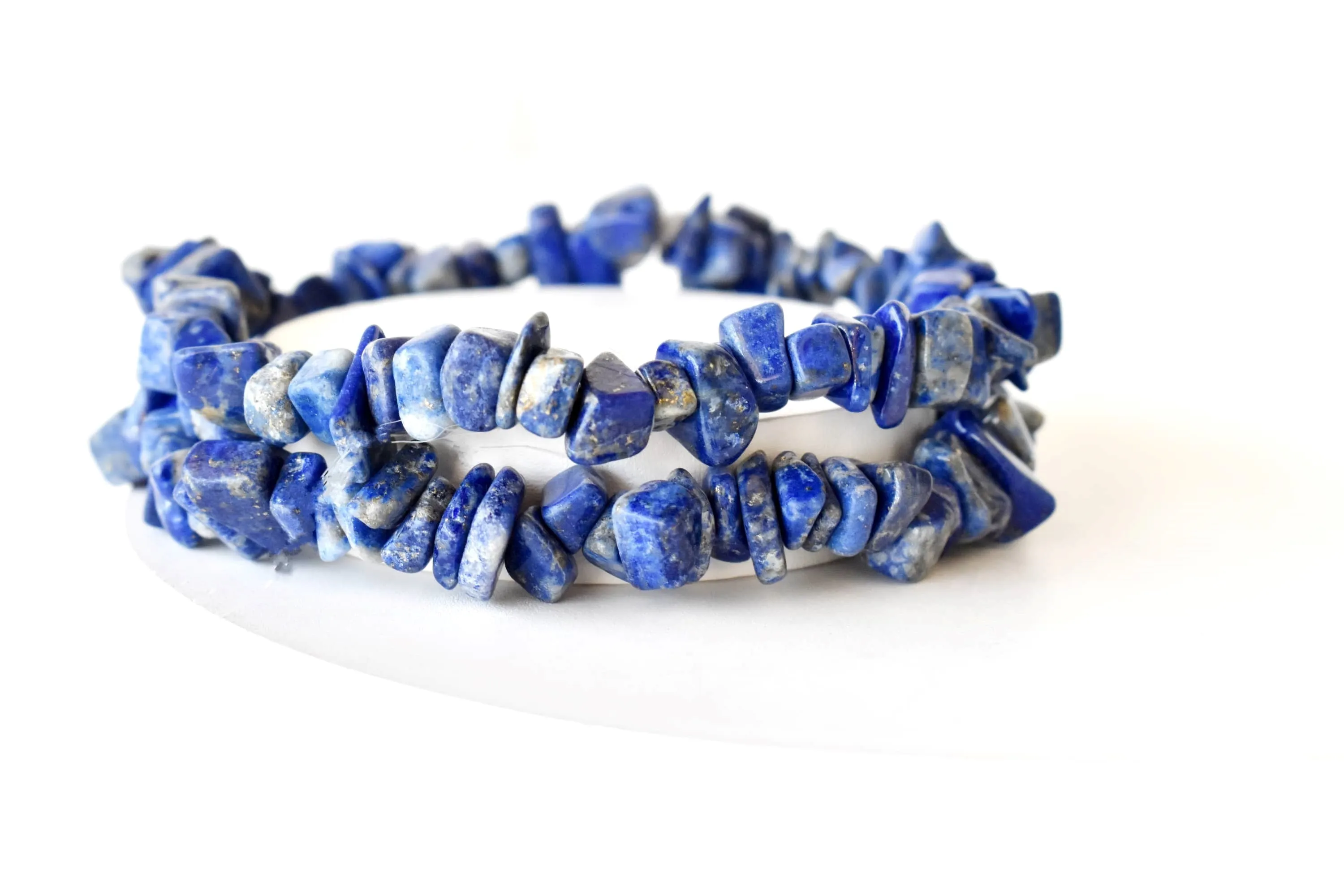 Lapis Lazuli Chip Bracelet (Good Fortune and Clarity)