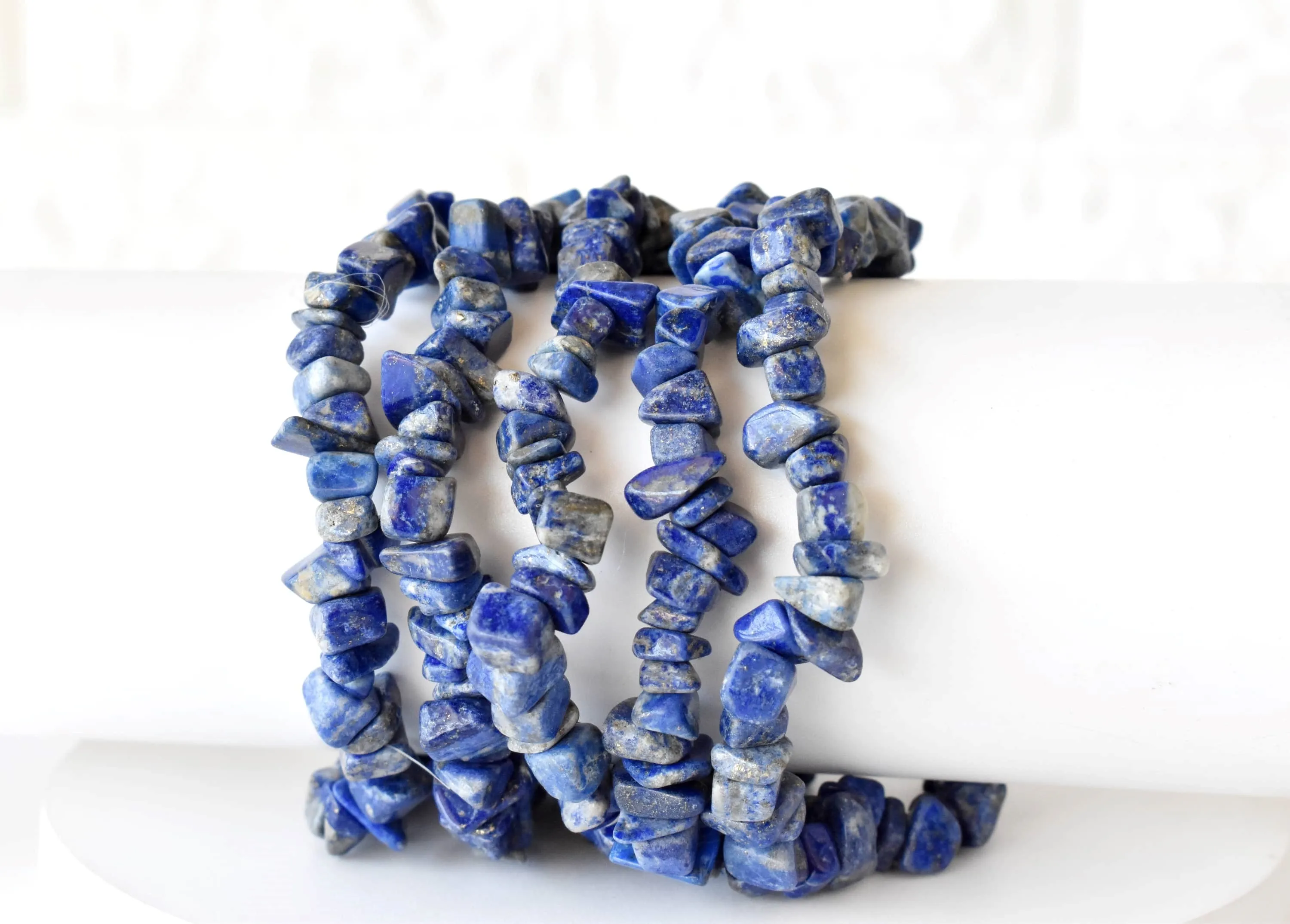 Lapis Lazuli Chip Bracelet (Good Fortune and Clarity)