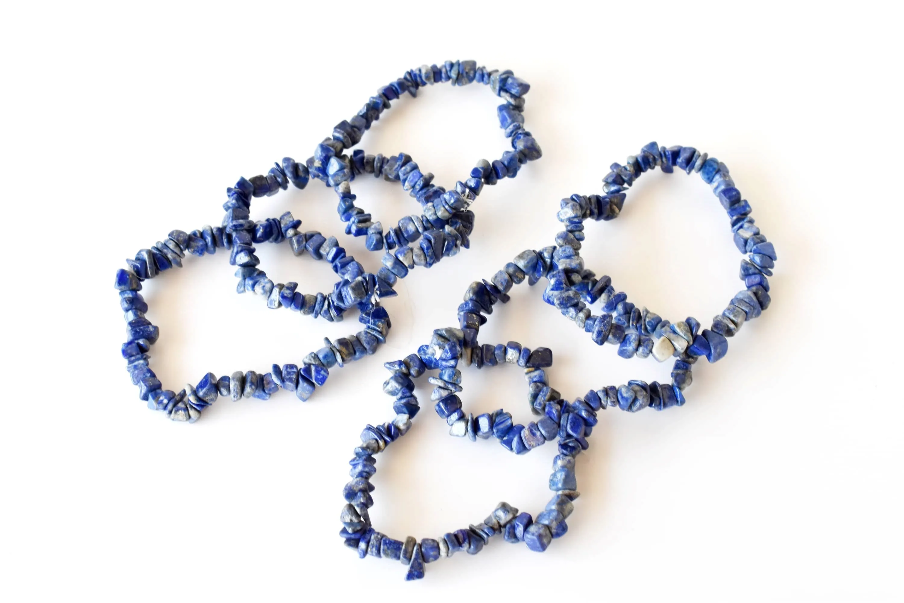 Lapis Lazuli Chip Bracelet (Good Fortune and Clarity)