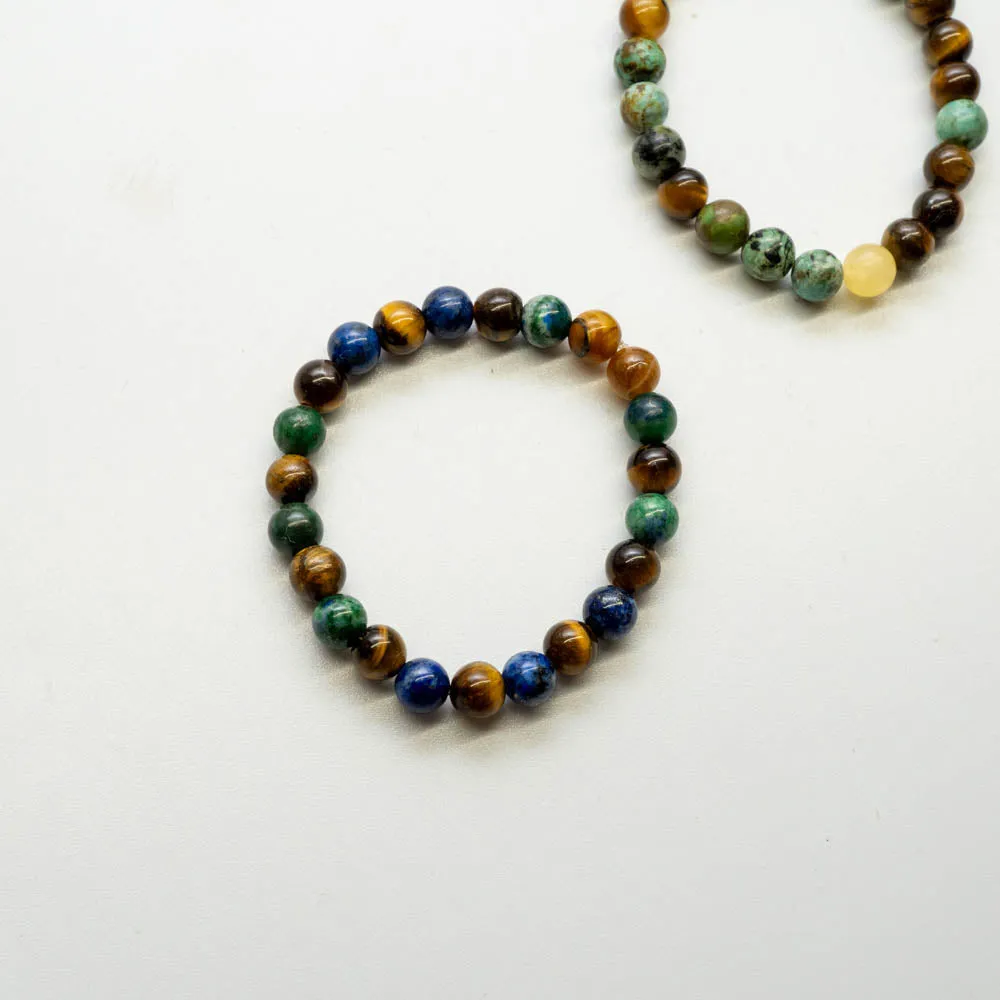 Lapis Lazuli, Chrysocolla   Tiger's Eye | Children’s Bracelet