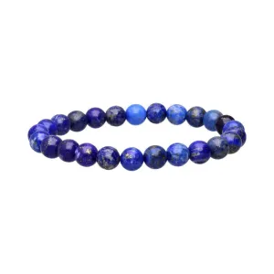 Lapis Lazuli Crystal Bead Bracelet 8mm