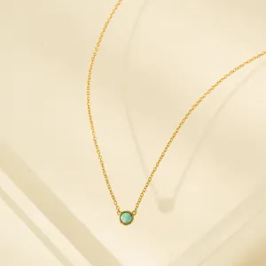 Lovers Tempo Opal Necklace - Blue Opal