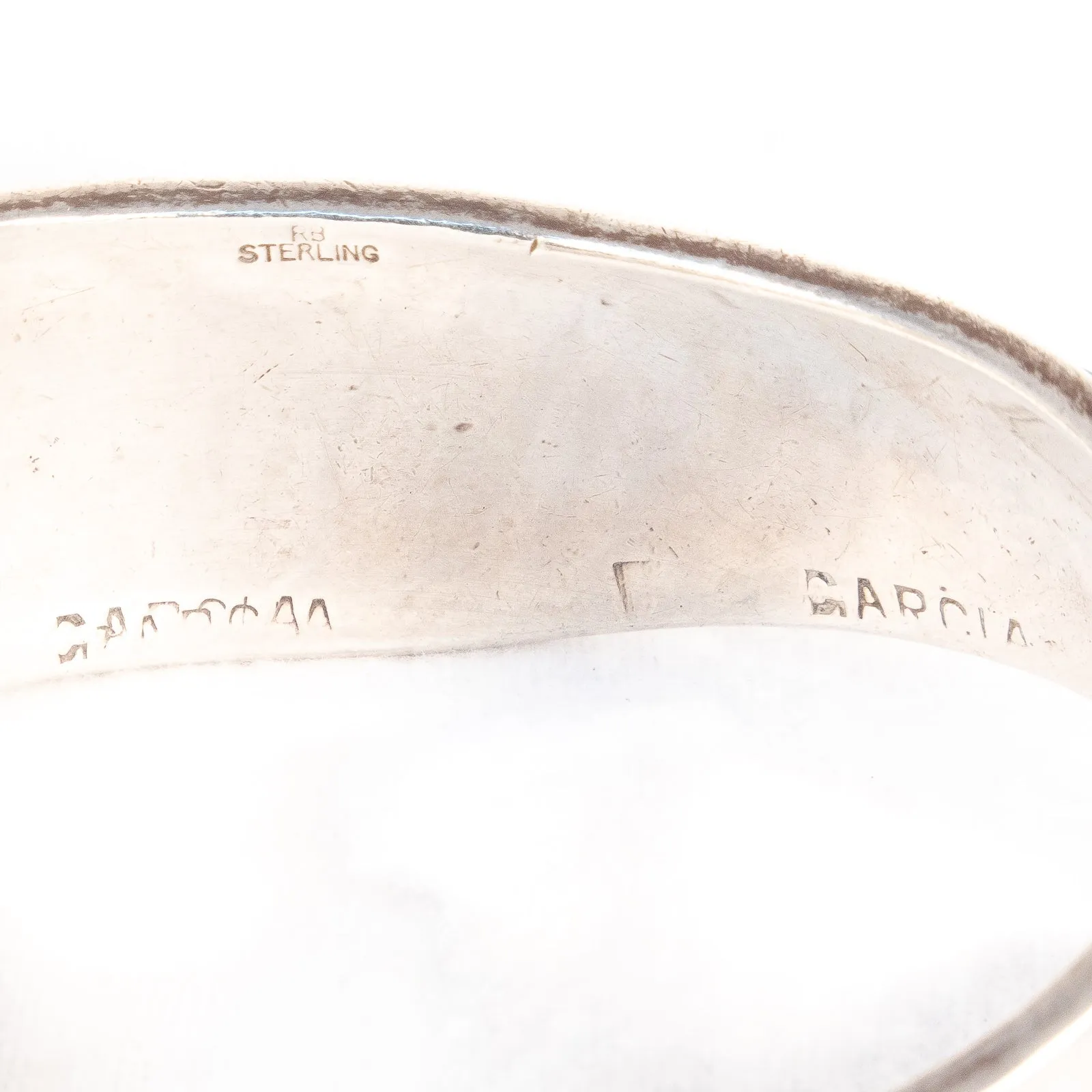 Navajo Inlaid Wavy Cuff Bracelet