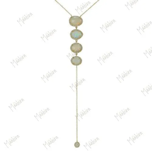 Opal String Necklace