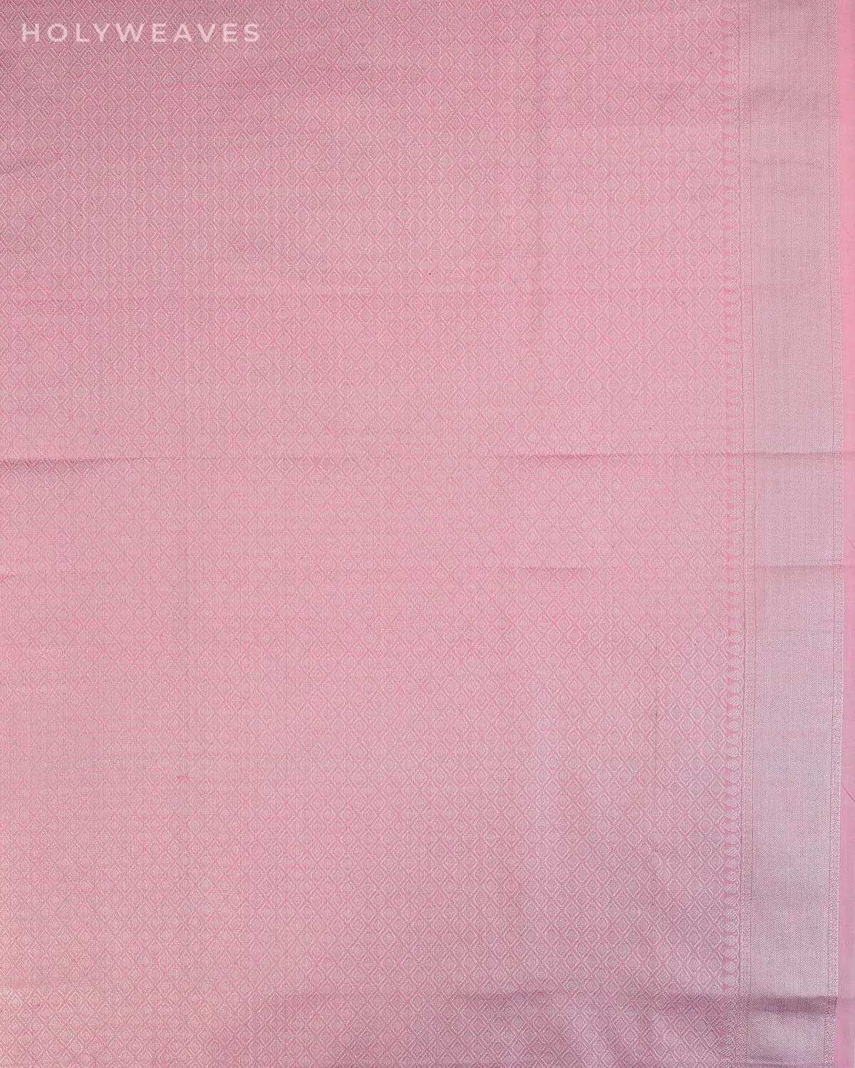 Pastel Pink Banarasi Linen Texture Silver Buti Cutwork Brocade Woven Cotton Silk Saree
