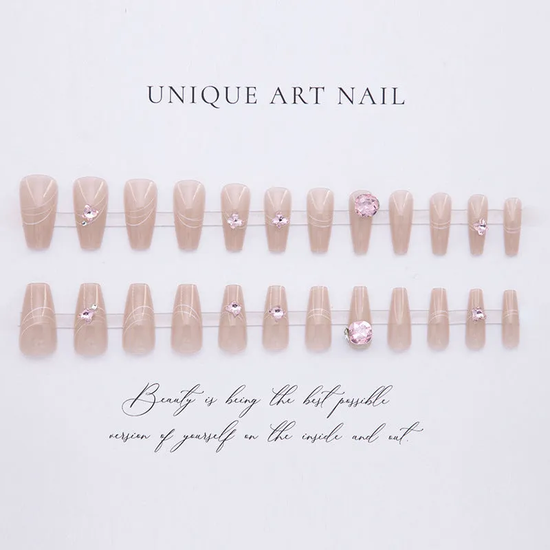 Pure Lust Fake Nails Wear Nails White Premium Feeling