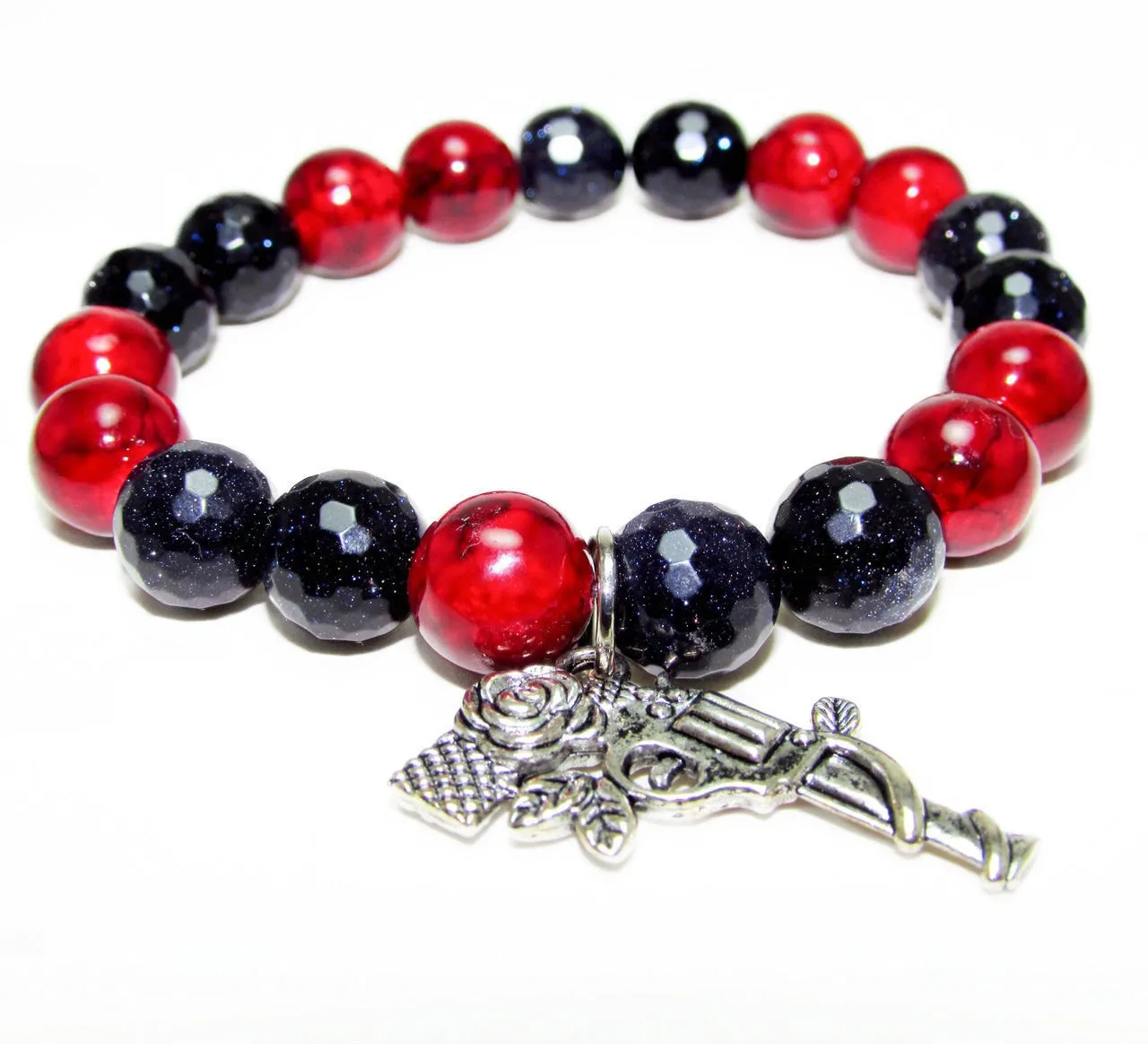 Rockstar Gun's N Roses Beaded Bracelet