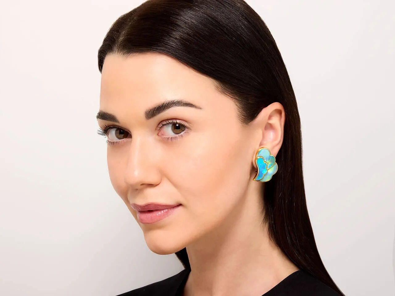 Tiffany & Co. Angela Cummings Opal Earrings in 18K Gold