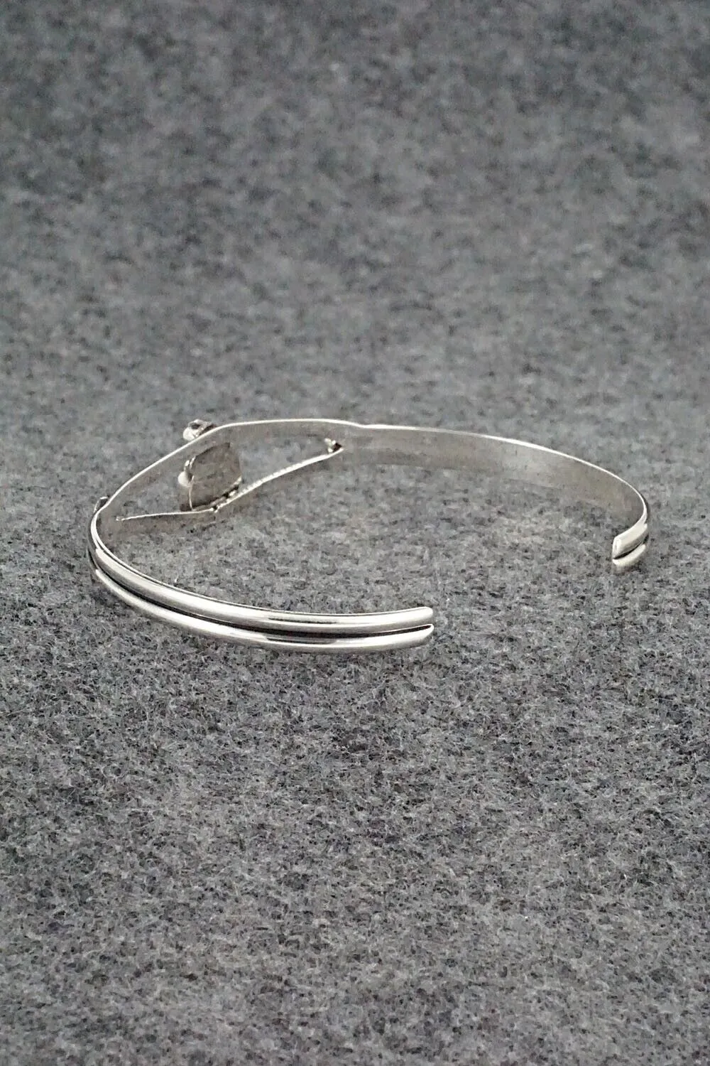 Turquoise, Coral & Sterling Silver Bracelet - Betty Hawthorne