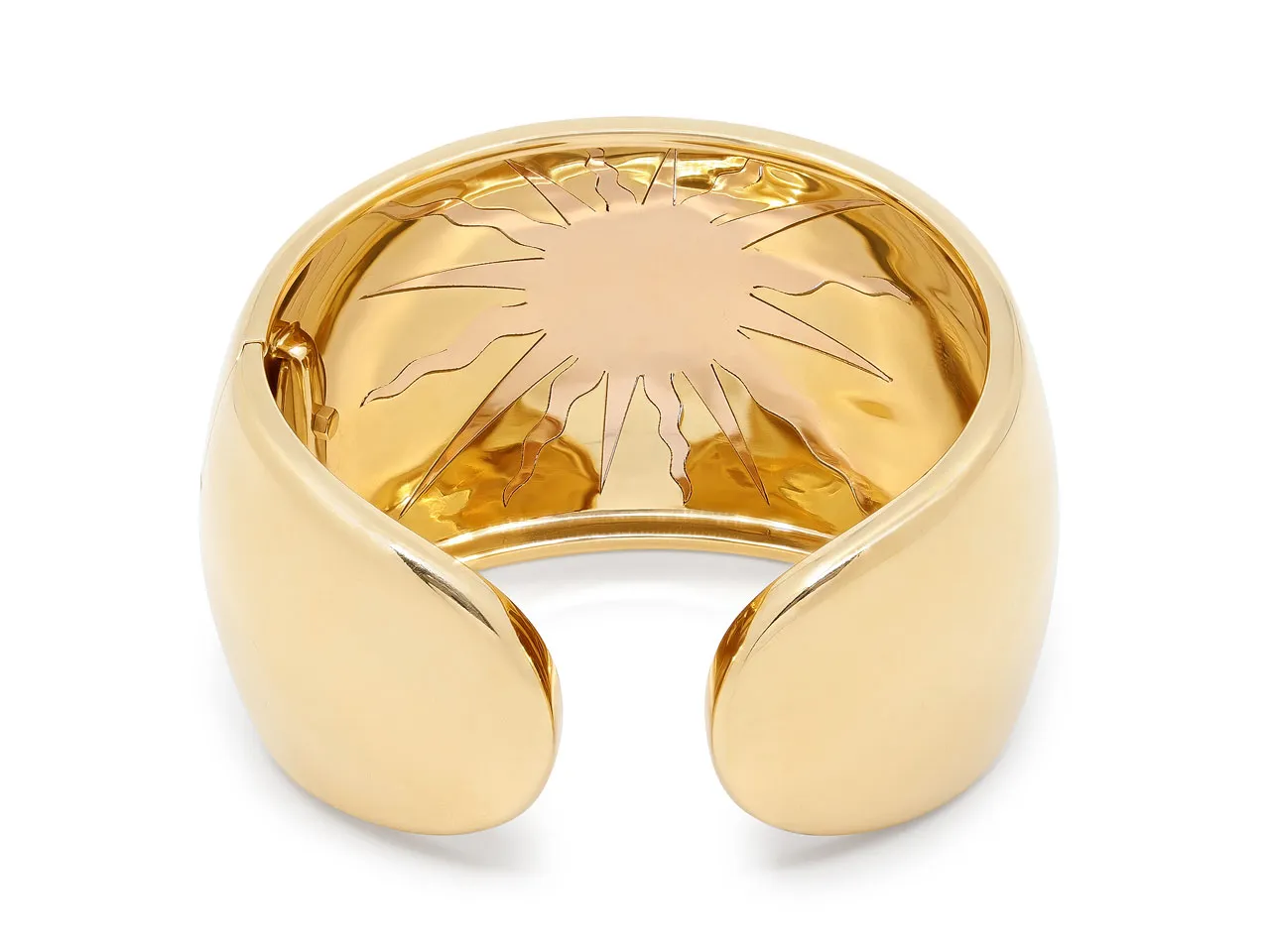 Verdura 'Sun Cuff' Bangle Bracelet in 18K Gold