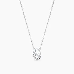 White Gold Glam Diamond Necklace