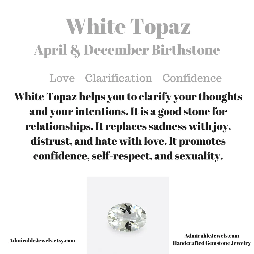 White Topaz Briolette Pendant Necklace