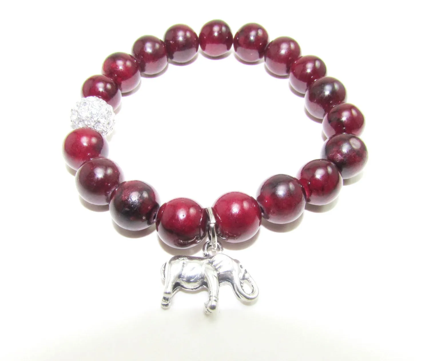 Women's Delta Sigma Theta Stretch Beaded Bracelet